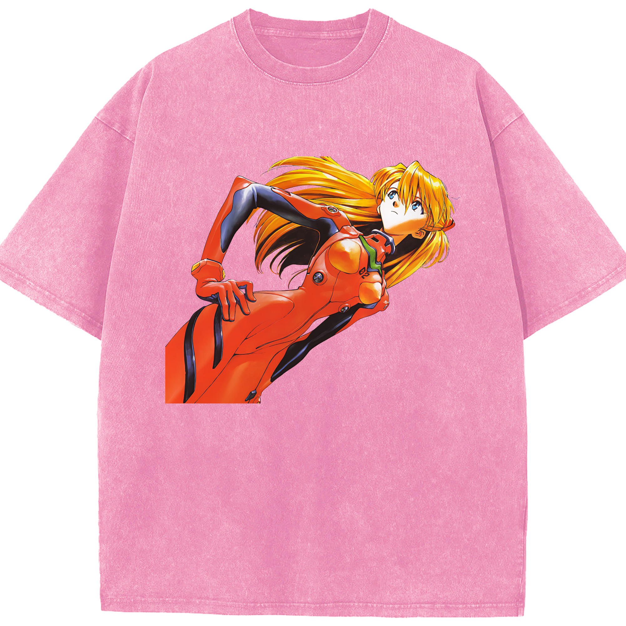 （画像用） EVA 新世紀エヴァンゲリオン 綿100% ヴィンテージ風 半袖Tシャツ（フロントプリント）